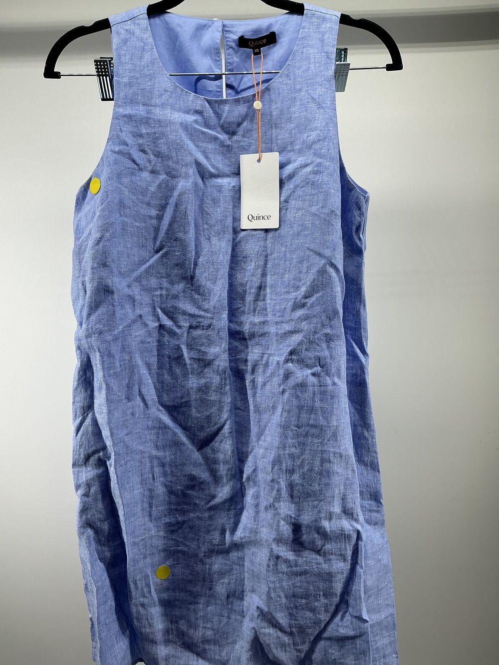 100% European Linen Tank Mini Dress